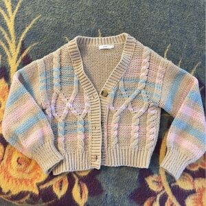 Lush sweater button up nwot size small